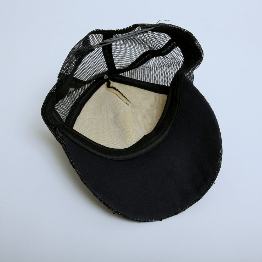 Sequins Checker Mesh Cap - Picture 6 of 6